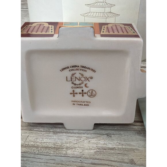 3 X Lenox China Treasures Empire Collection Trinket Box Greek Pagoda Mosque NEW - Picture 9 of 16